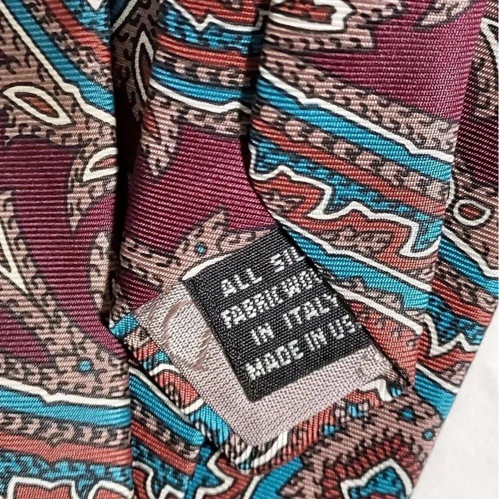 Christian Dior Silk Abstract Paisley Tie Bundle